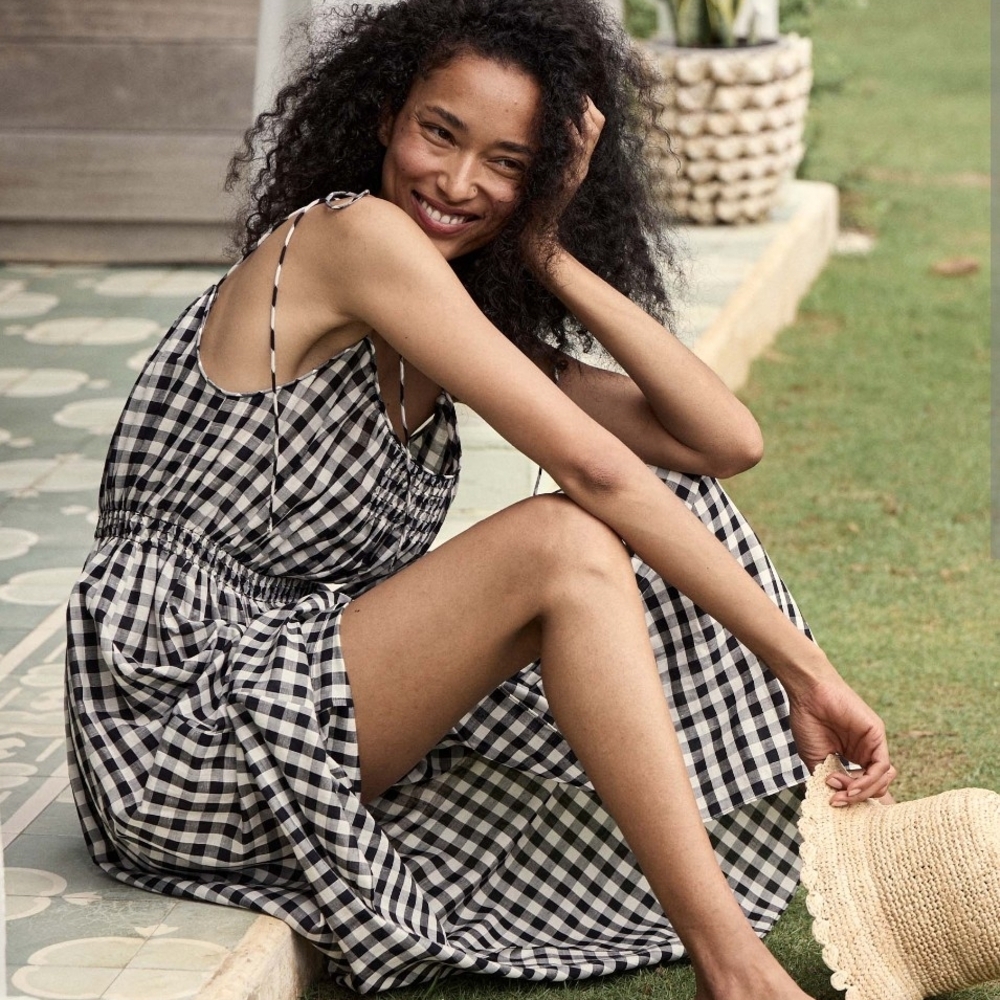 Doen Leslie Dress In Marilyn Gingham